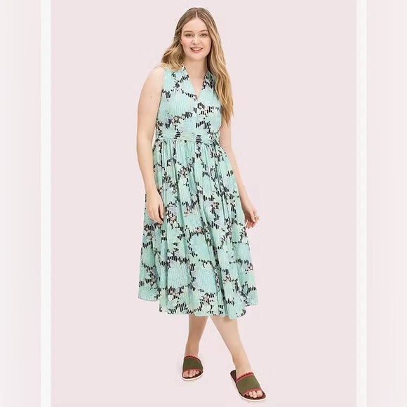 Kate Spade dahlia bloom burnout dress